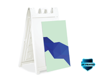 Load image into Gallery viewer, White Deluxe Signicade - Print Banners NYC
