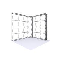 Load image into Gallery viewer, 10 ft L-Shape Lumiere Light Wall Configuration A No Lights (Hardware Only) - Print Banners NYC
