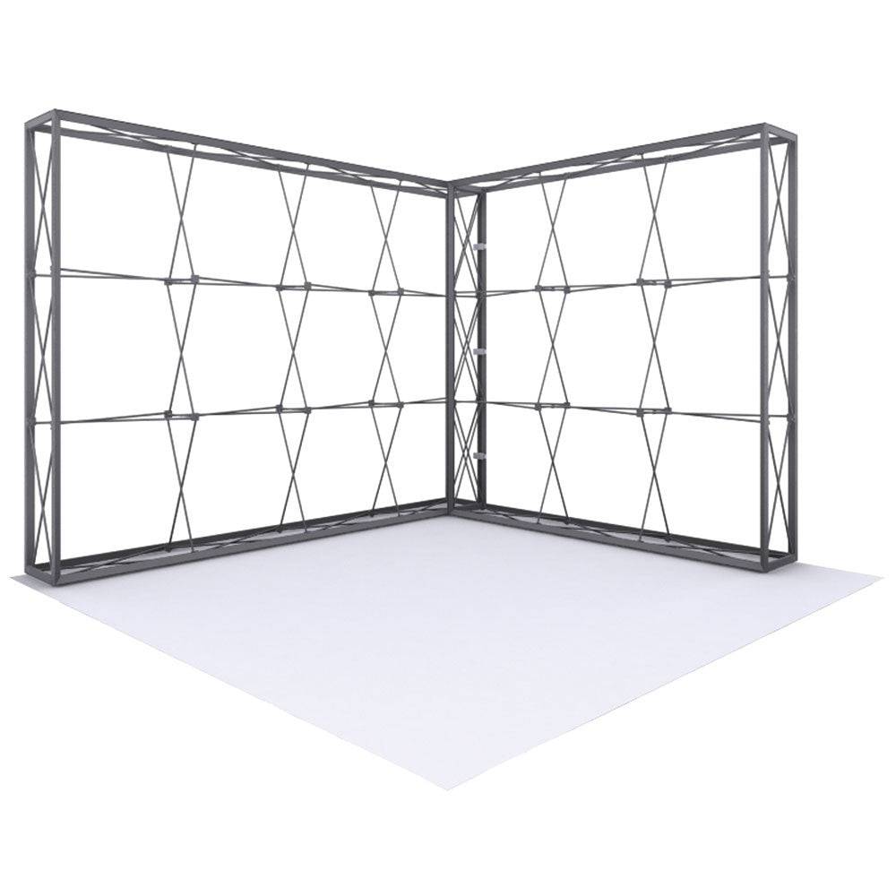 10 ft L-Shape Lumiere Light Wall Configuration B No Lights (Hardware Only) - Print Banners NYC