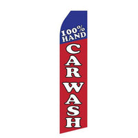 Load image into Gallery viewer, 100% Hand Car Wash Econo Stock Flag - Print Banners NYC
