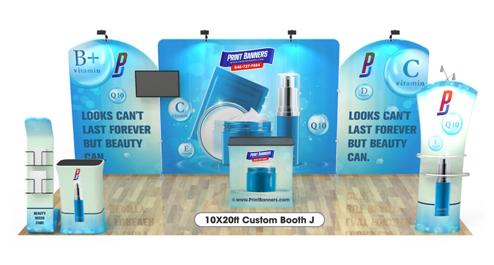 10X20ft Custom Booth J - Print Banners NYC