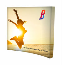 Load image into Gallery viewer, 10ft Curve Velcro Fabric Pop Up Display - Print Banners NYC

