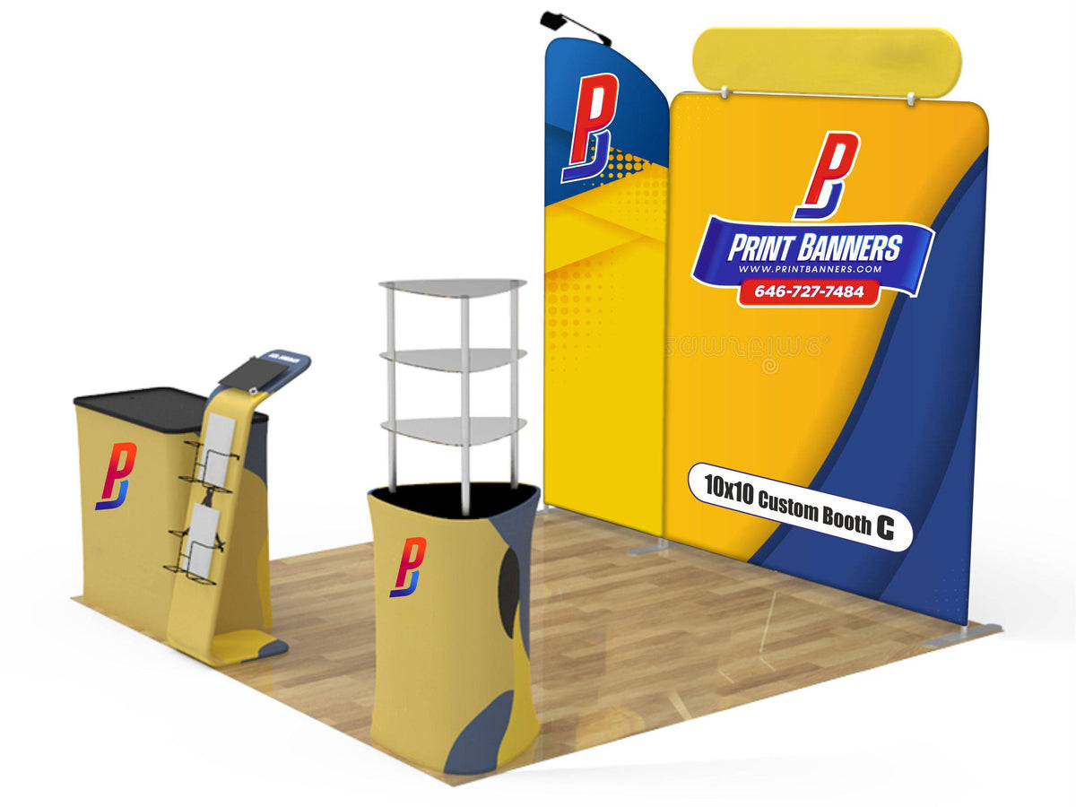 10x10ft Custom Booth C - PrintBanners