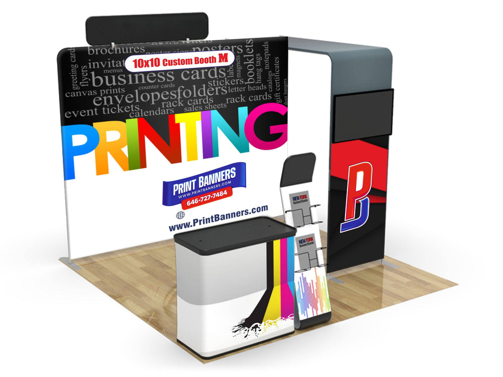 10x10ft Custom Booth M - PrintBanners