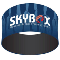 Load image into Gallery viewer, 8 x 3.5 ft. Hanging Banner Circle Single-Sided (Graphic Package) - Print Banners NYC
