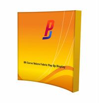 Load image into Gallery viewer, 8ft Curve Velcro Fabric Pop Up Display - Print Banners NYC
