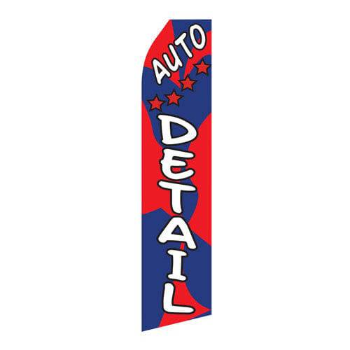 Auto Detailing Service Econo Stock Flag - Print Banners NYC