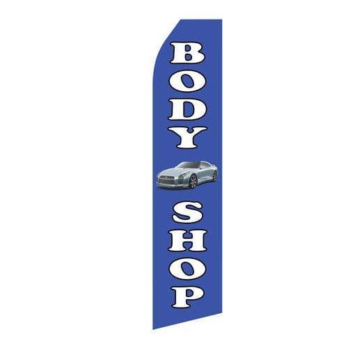 Body Shop Econo Stock Flag - Print Banners NYC