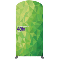 Load image into Gallery viewer, 4 ft. EZ Tube® Connect Curved Top Single-Sided (Graphic Package) - Print Banners NYC

