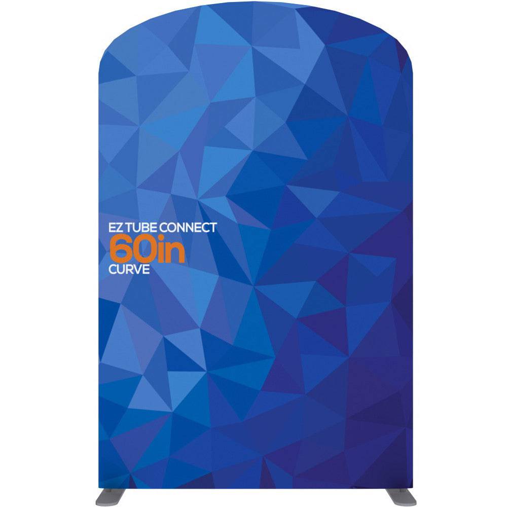 5 ft. EZ Tube® Connect Curved Top Single-Sided (Graphic Package) - PrintBanners