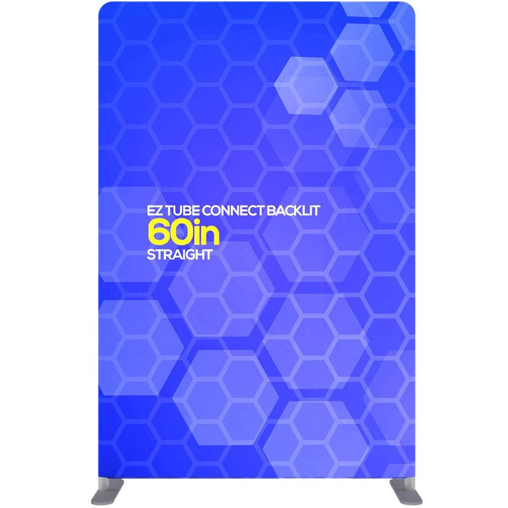 5 ft. EZ Tube Connect Straight Top Backlit Single-Sided (Graphic Package) - PrintBanners