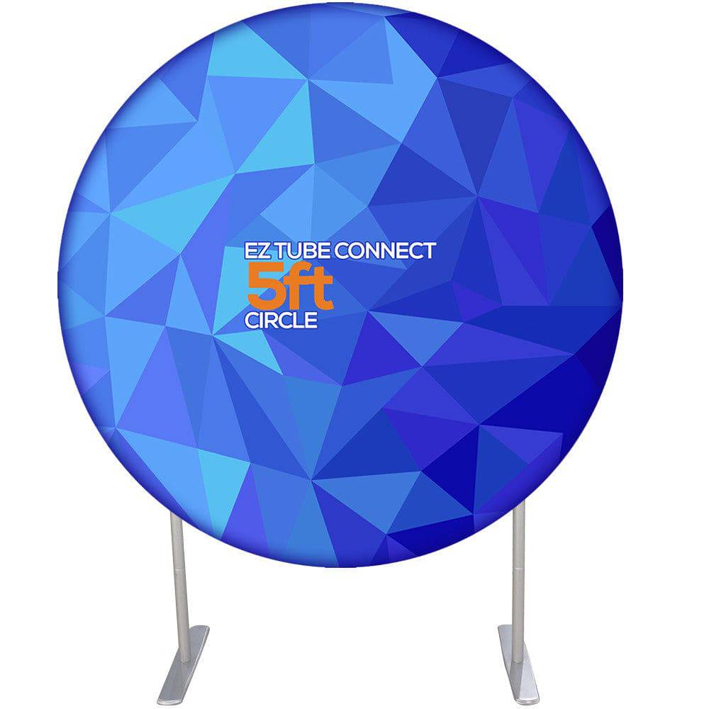 5 ft. EZ Tube® Connect Circle Single-Sided (Graphic Package) - PrintBanners