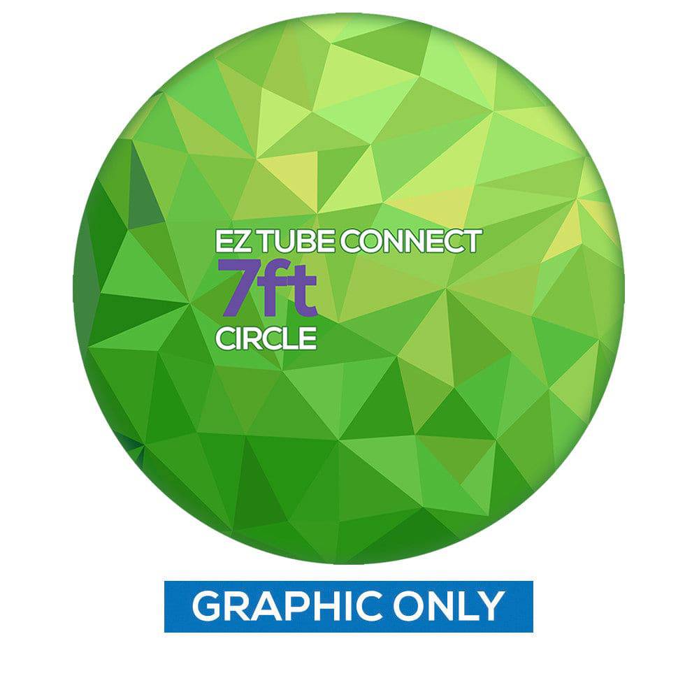 7 ft. EZ Tube® Connect Circle Double-Sided (Graphic Only) - Print Banners NYC