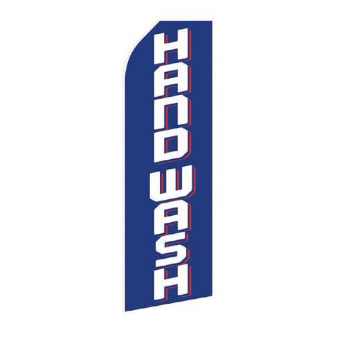 Hand Wash Econo Stock Flag - PrintBanners