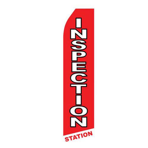 Inspection Station Econo Stock Flag - Print Banners NYC
