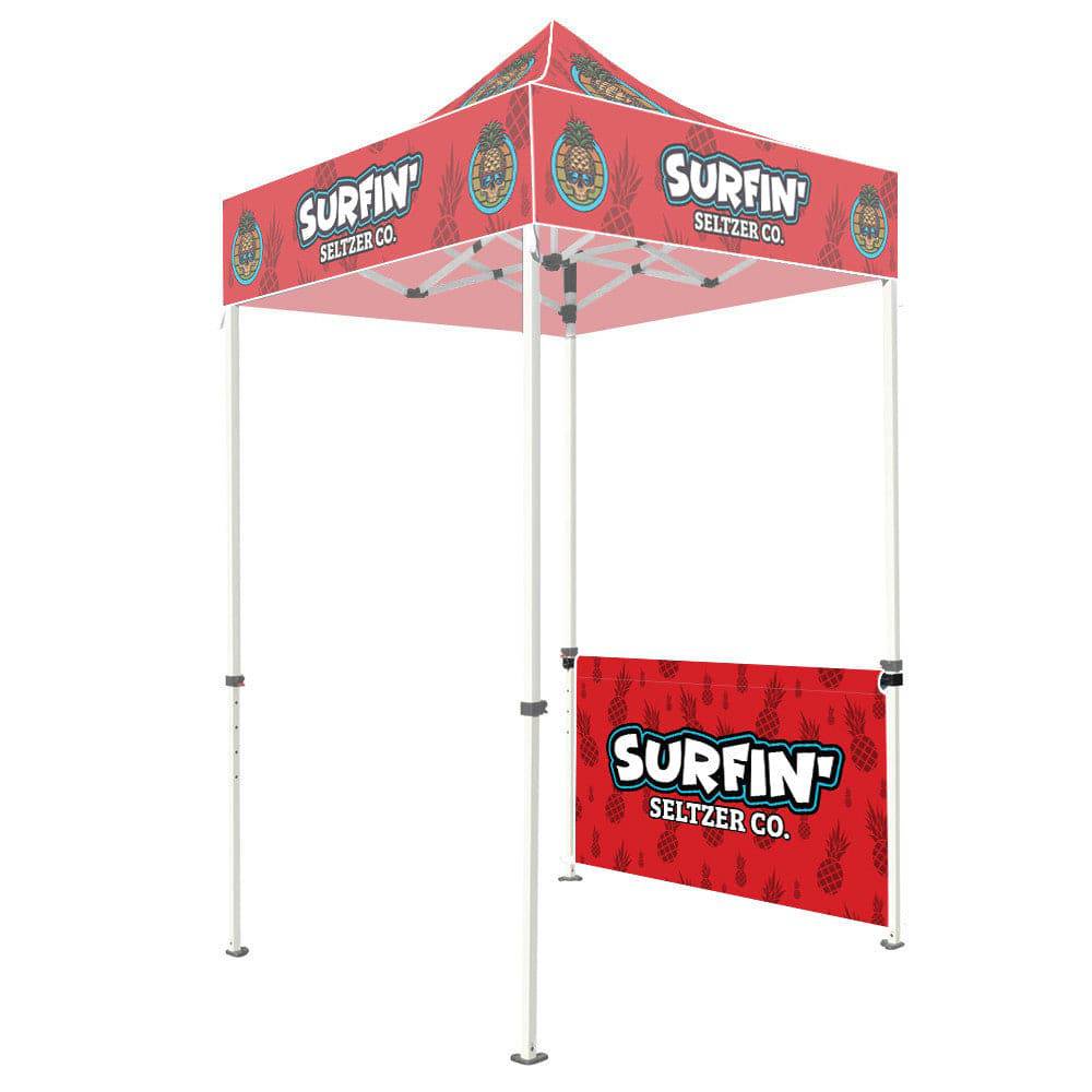 5 ft. Steel Canopy Tent Halfwall - Print Banners NYC