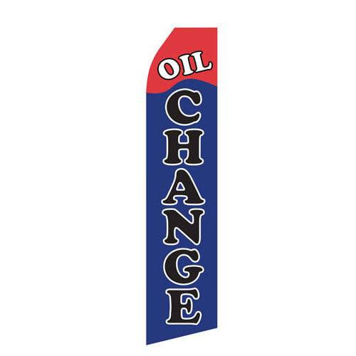 Oil Change Econo Stock Flag - PrintBanners