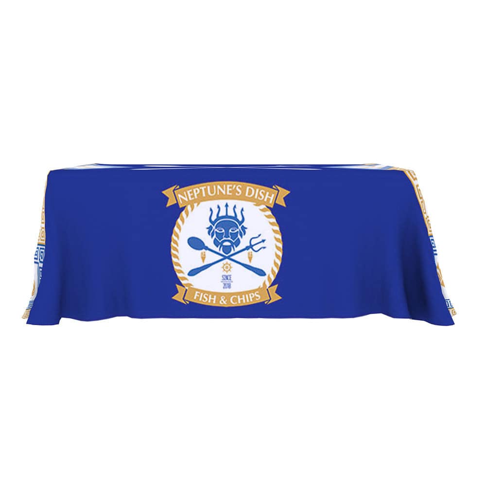 6 ft. 4-Sided Regular Stretch Table Throw - Print Banners NYC