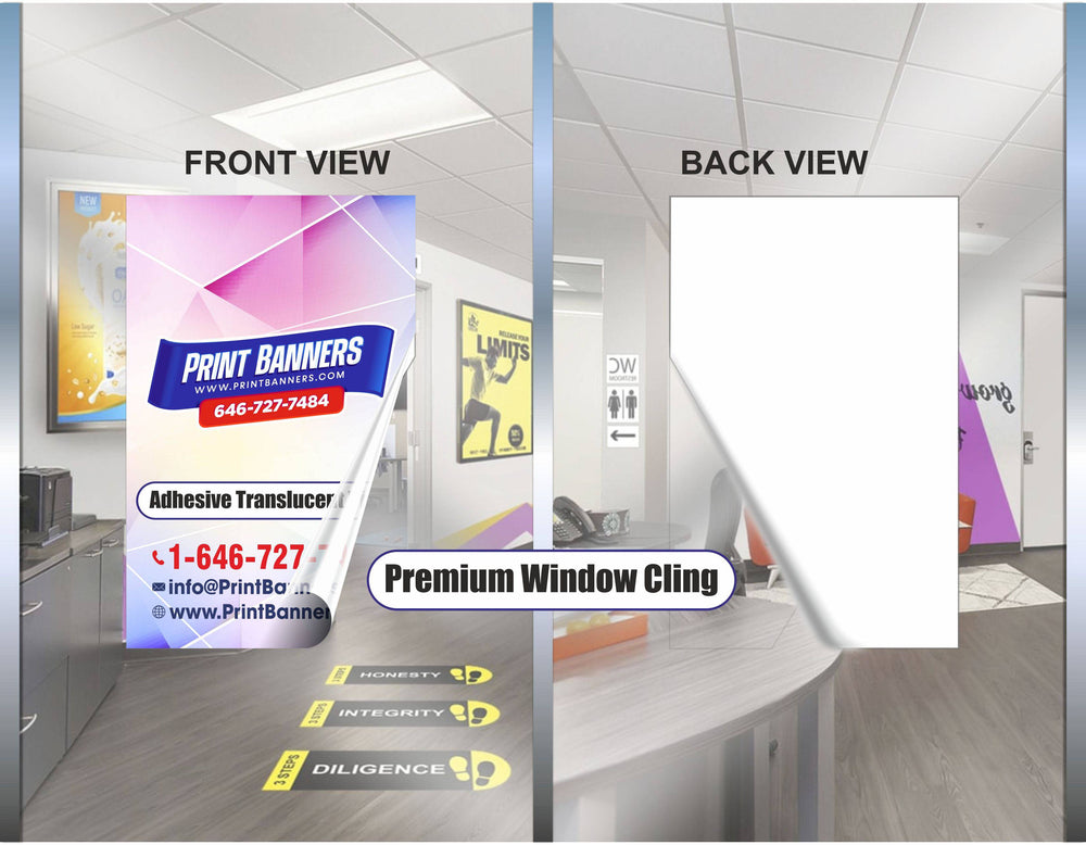 Premium Window Cling - Print Banners NYC