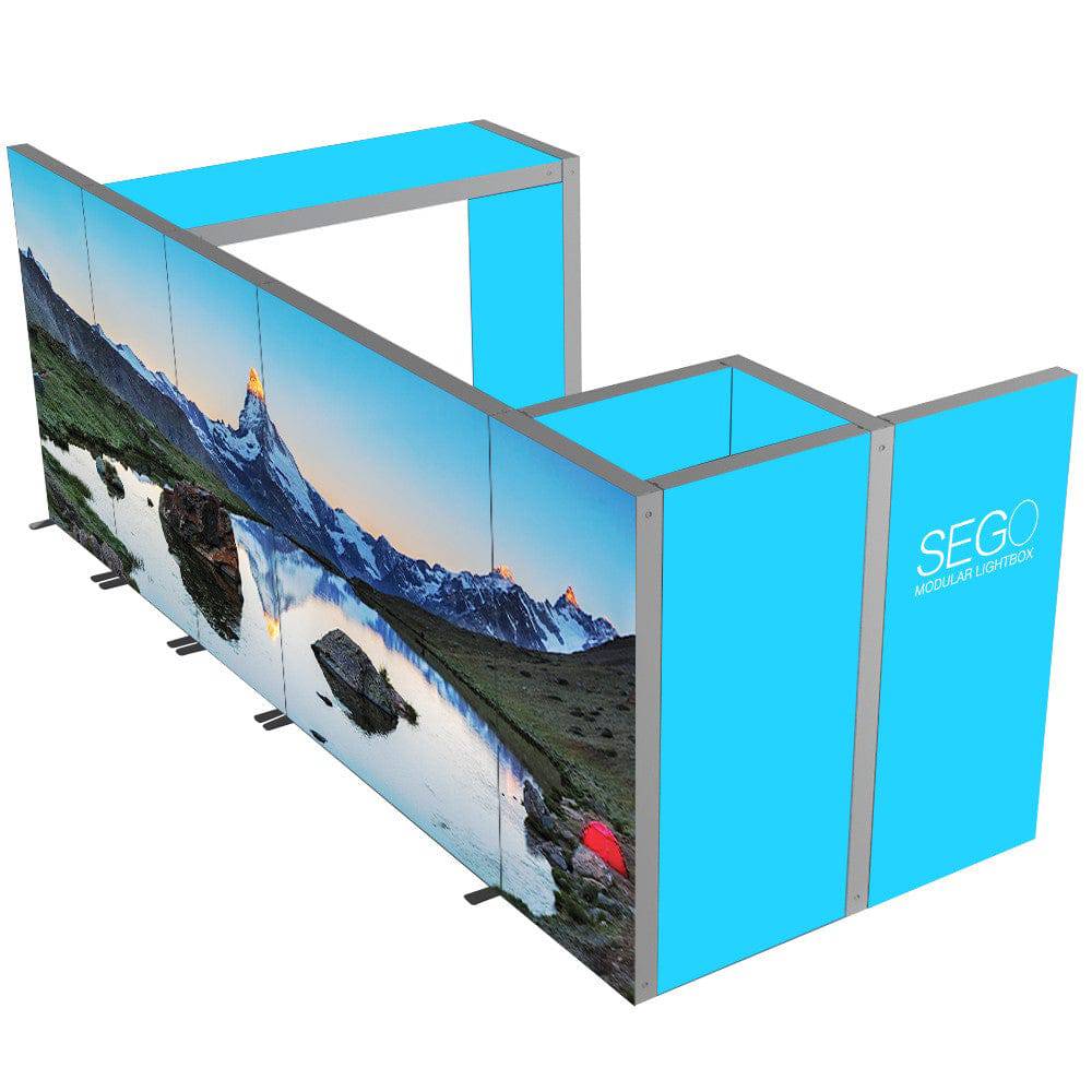 SEGO Modular Lightbox Display Configuration F Double-Sided (Graphic Package) - PrintBanners