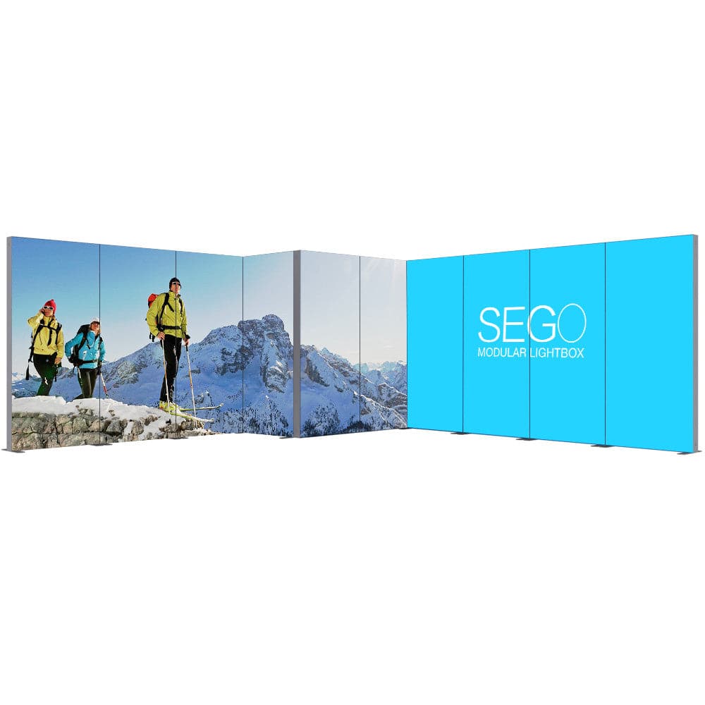 SEGO Modular Lightbox Display Configuration I Double-Sided (Graphic Package) - Print Banners NYC