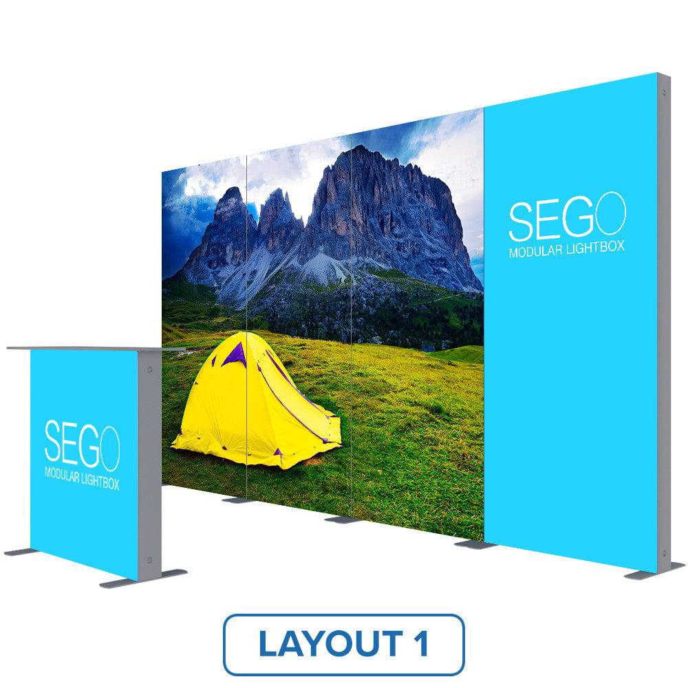 10 x 10 ft. SEGO Configuration K (Graphic Package) - Print Banners NYC