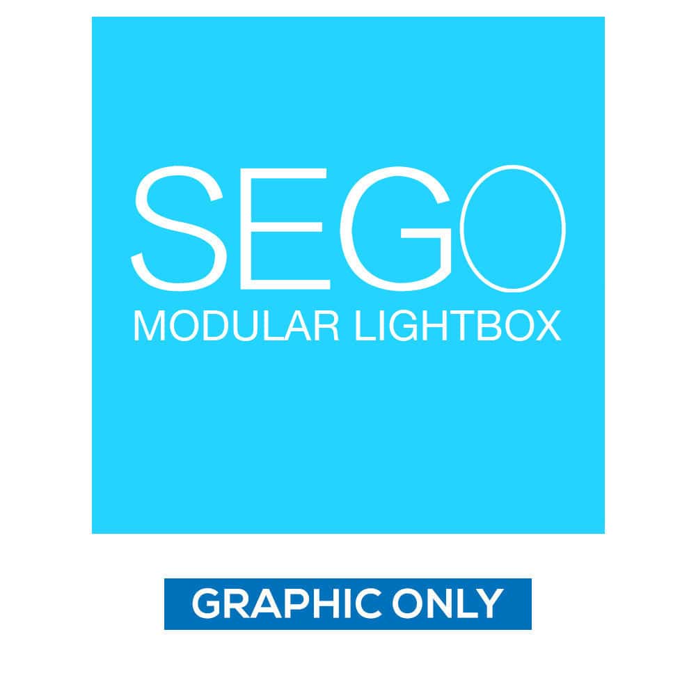 3.3 x 3.3ft. SEGO Modular Lightbox Counter Single-Sided (Graphic Only) - Print Banners NYC