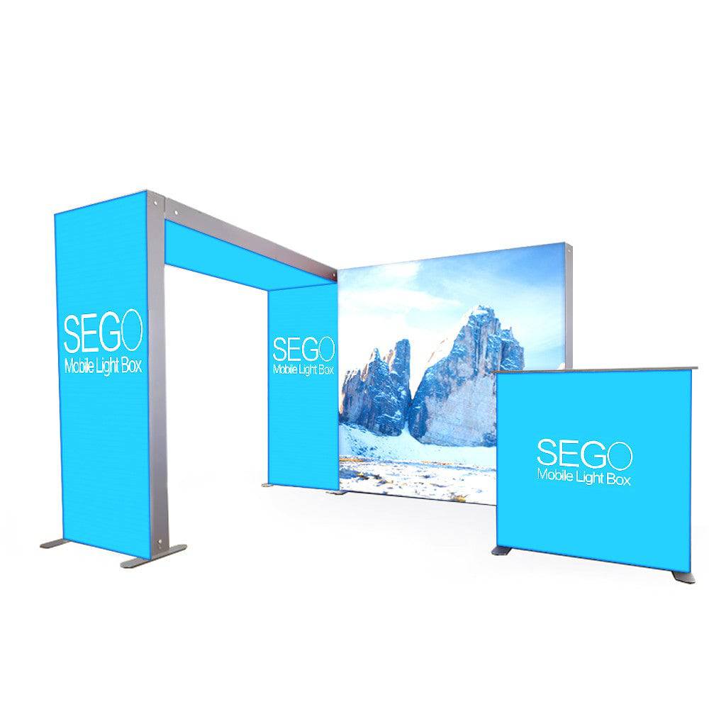 SEGO Modular Lightbox Display Configuration C Double-Sided (Graphic Package) - Print Banners NYC
