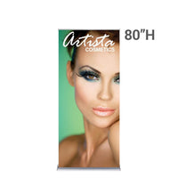Load image into Gallery viewer, 36 in. SilverStep Retractable Banner Stand - Print Banners NYC
