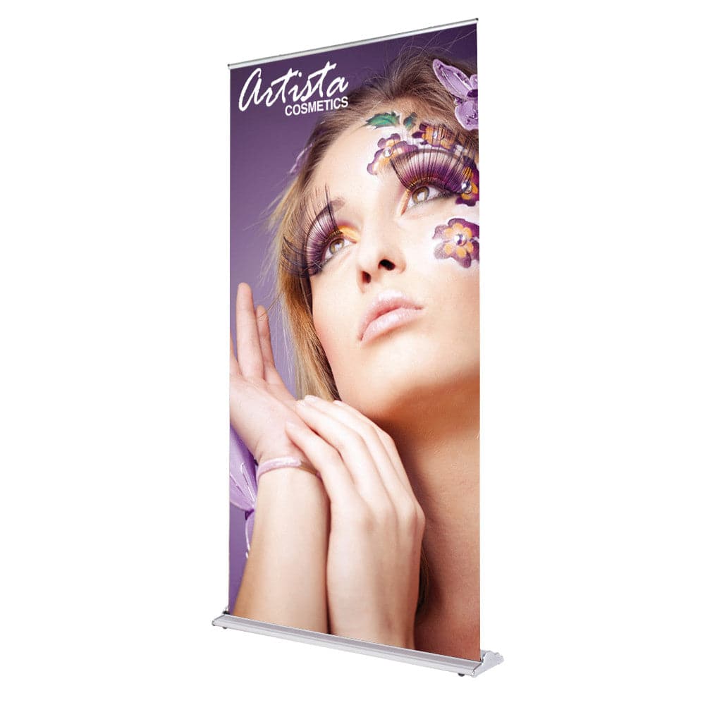 48 in. SilverStep Retractable Banner Stand - Print Banners NYC