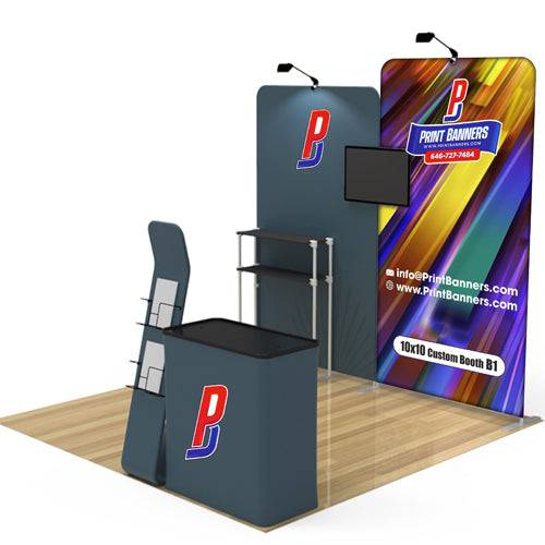 10X10 Custom Booth B1 - Print Banners NYC