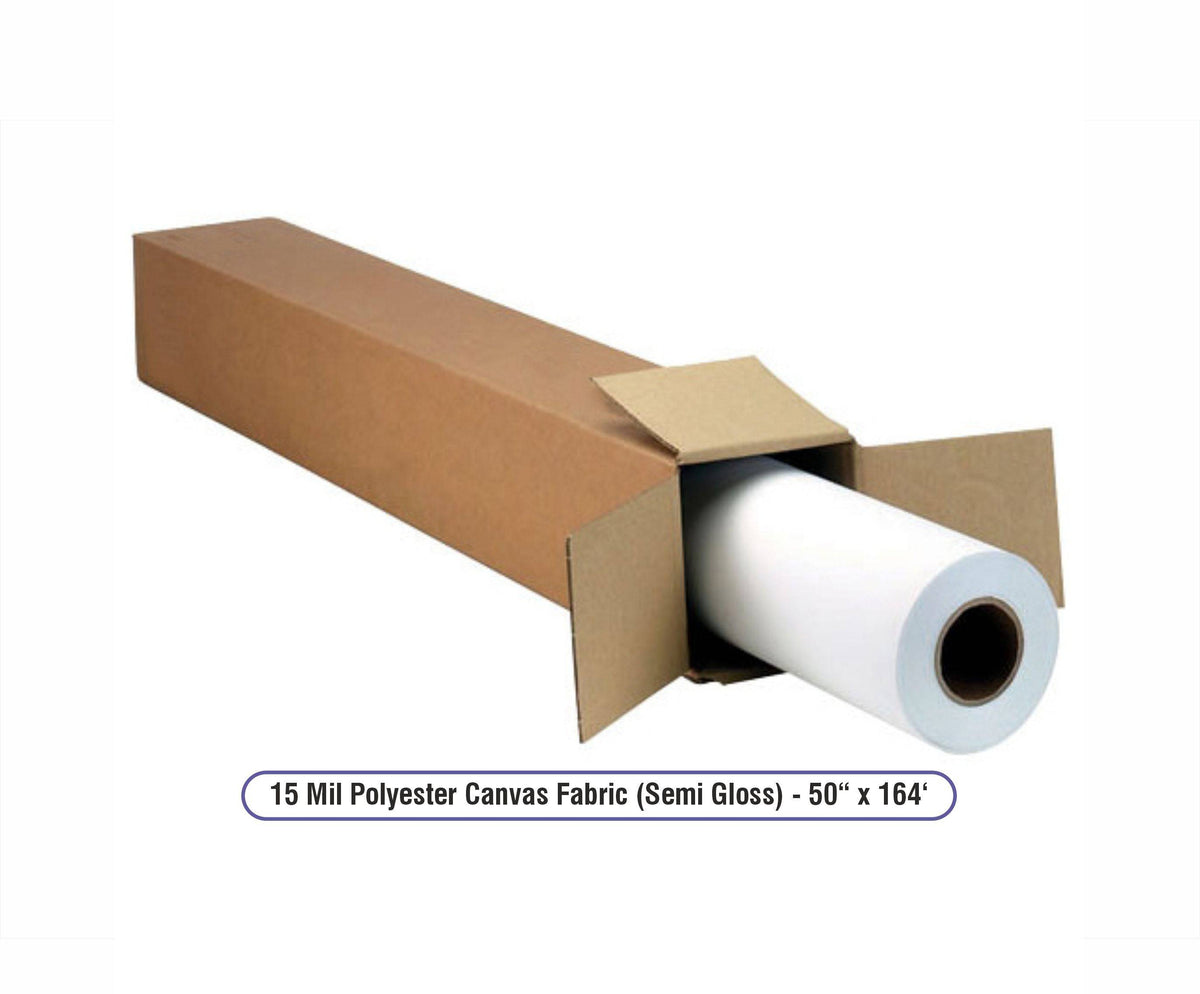 15 Mil Polyester Canvas Fabric (Semi Gloss) - 50“ x 164‘ - PrintBanners