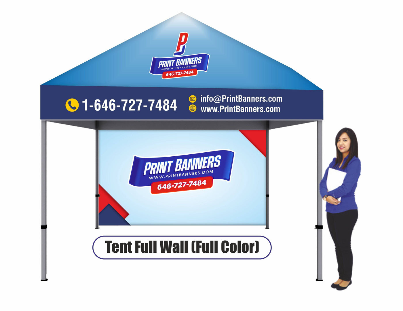 Tent Full Wall (Full Color) - Print Banners NYC